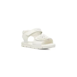 Sale Sandali Bianchi da Bambina con fiore Bambino Scarpe Da Cerimonia Bambina|Scarpe Con Strappo Bambina
