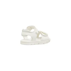 Sale Sandali Bianchi da Bambina con fiore Bambino Scarpe Da Cerimonia Bambina|Scarpe Con Strappo Bambina