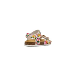 Clearance Sandali bianchi da bambina con stampa colorata e farfalle Bambino Scarpe Con Strappo Bambina