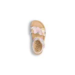 Clearance Sandali bianchi da bambina con stampa colorata e farfalle Bambino Scarpe Con Strappo Bambina