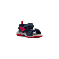 Hot Sandali blu da Bambino con inserto freccia rossa Bambino Scarpe Con Strappo Bambino