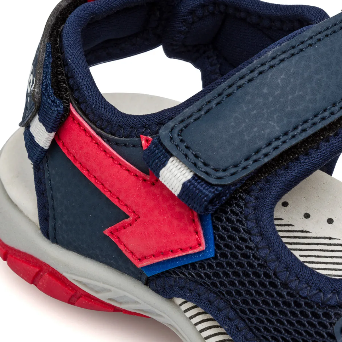 Hot Sandali blu da Bambino con inserto freccia rossa Bambino Scarpe Con Strappo Bambino