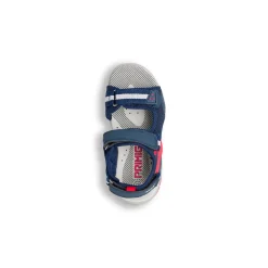 Hot Sandali blu da Bambino con inserto freccia rossa Bambino Scarpe Con Strappo Bambino