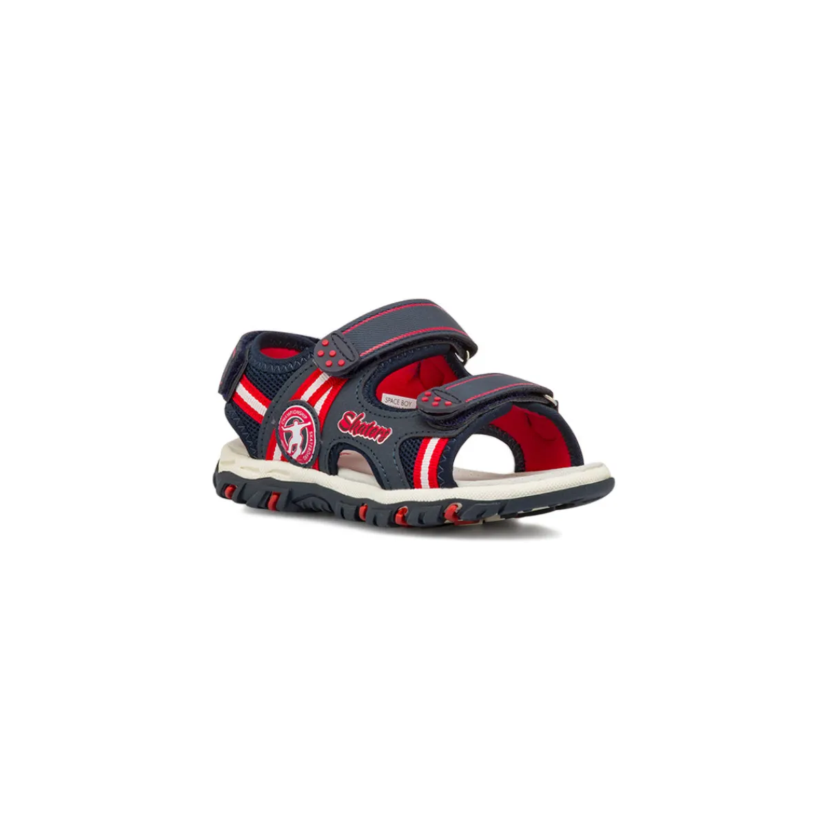 Sandali da Bambino Blu navy e rossi con sottopiede in Pelle Bambino Scarpe Da Cerimonia Bambino|Scarpe Con Strappo Bambino