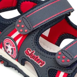 Sandali da Bambino Blu navy e rossi con sottopiede in Pelle Bambino Scarpe Da Cerimonia Bambino|Scarpe Con Strappo Bambino