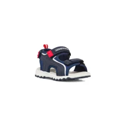 Outlet Sandali Primi passi Bambino blu con sottopiede in pelle Bambino Scarpe Con Strappo Bambino|Primi Passi Bambino