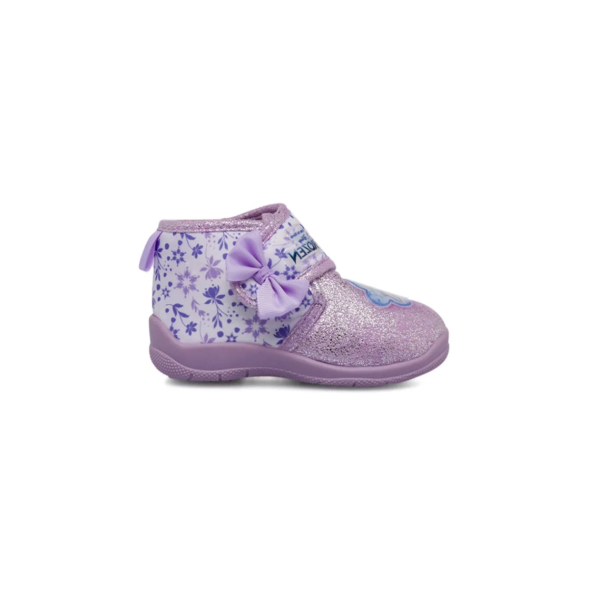 New Scarpe Antiscivolo viola glitterate da Bambina con fiocco Bambino Ciabatte Bambina|Scarpe Con Strappo Bambina