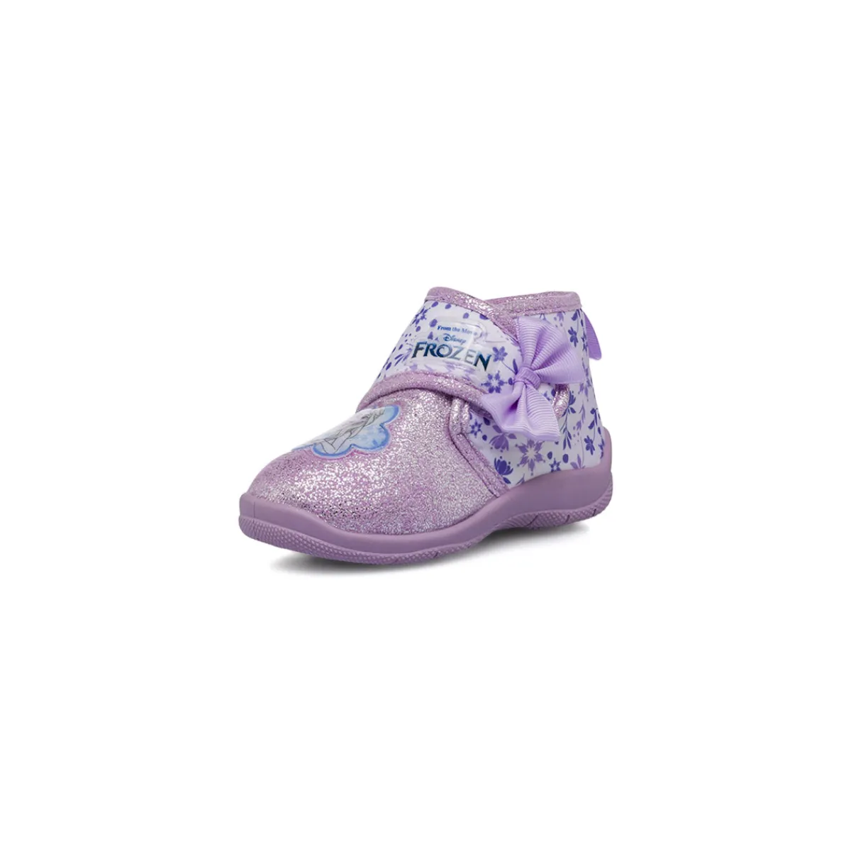 New Scarpe Antiscivolo viola glitterate da Bambina con fiocco Bambino Ciabatte Bambina|Scarpe Con Strappo Bambina
