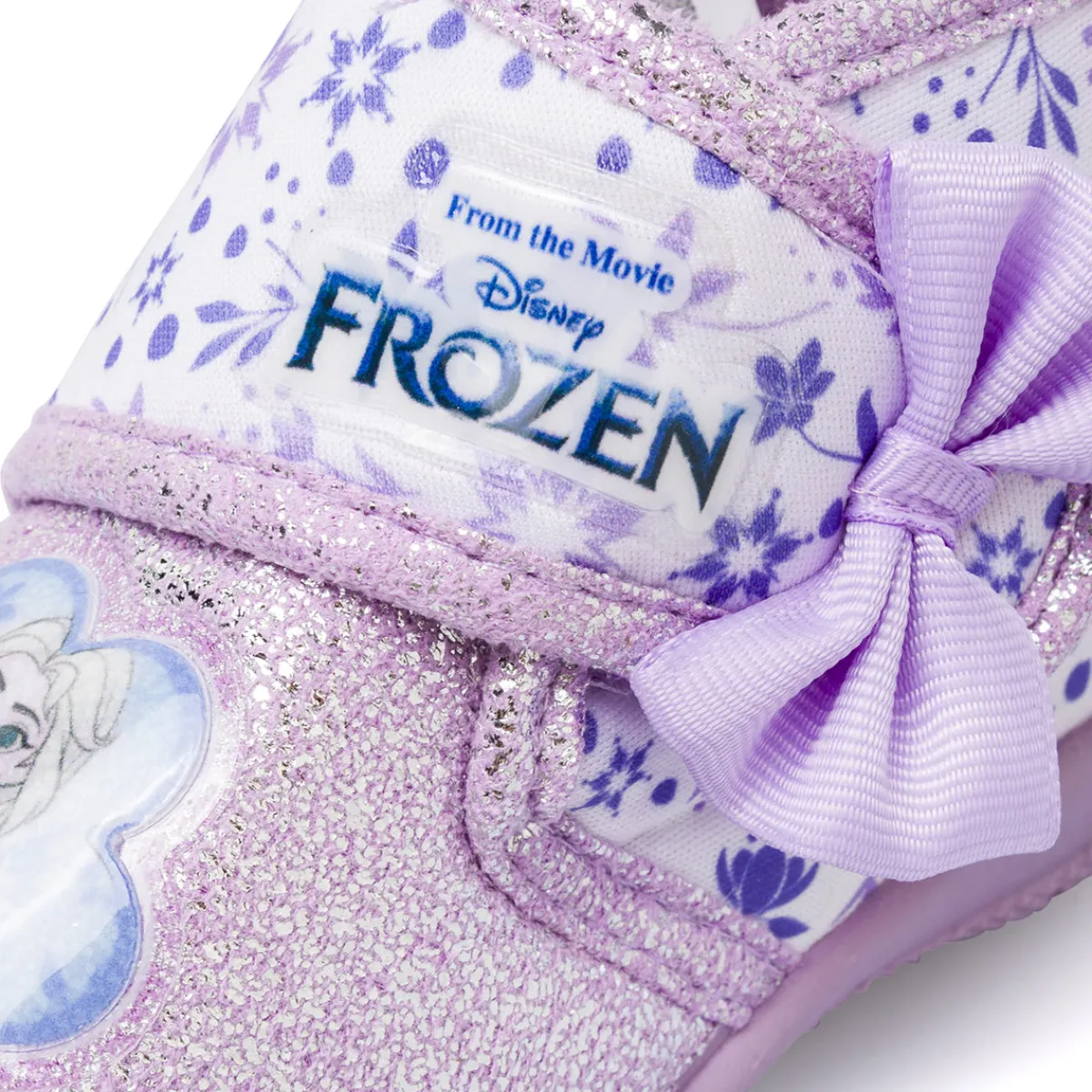 New Scarpe Antiscivolo viola glitterate da Bambina con fiocco Bambino Ciabatte Bambina|Scarpe Con Strappo Bambina