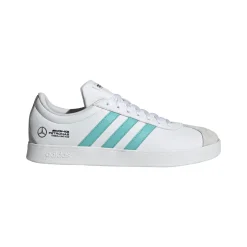 Scarpe Bianche con strisce turchesi x Mercedes-AMG Petronas F1 Team VL Court Sneakers|Scarpe Sportive