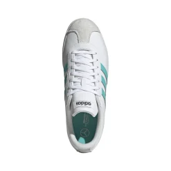 Scarpe Bianche con strisce turchesi x Mercedes-AMG Petronas F1 Team VL Court Sneakers|Scarpe Sportive