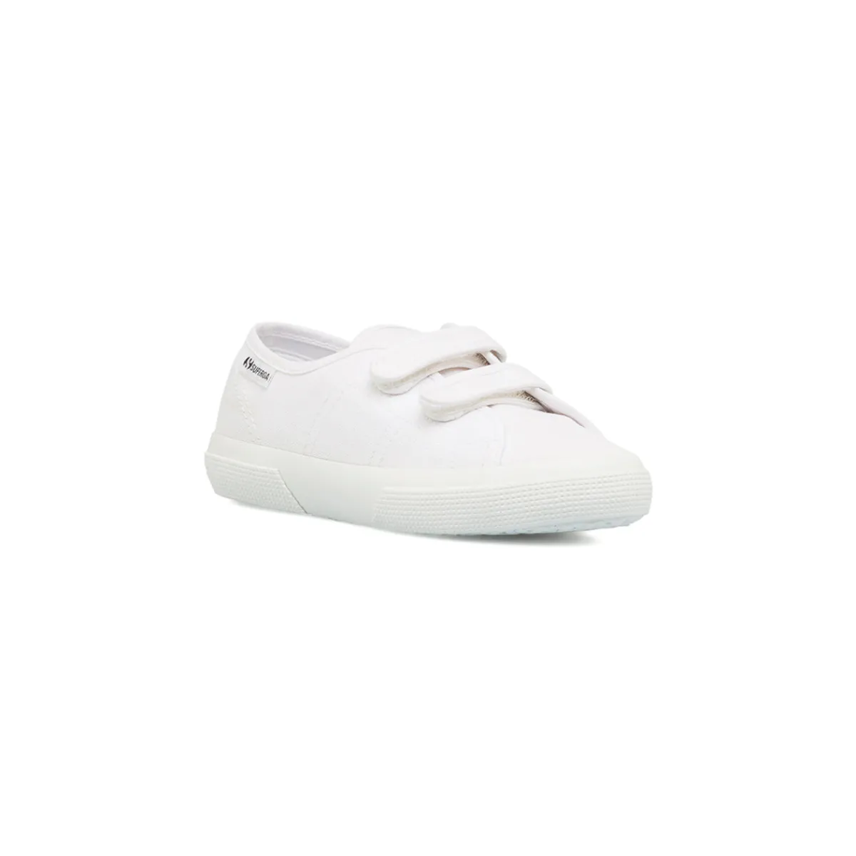 Outlet Scarpe bianche da bambino e bambina con doppio strappo e suola in gomma Bambino Scarpe Con Strappo Bambino|Scarpe Con Strappo Bambina