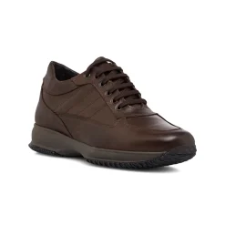 Discount Scarpe casual in pelle marroni da uomo Uomo Sneakers Uomo