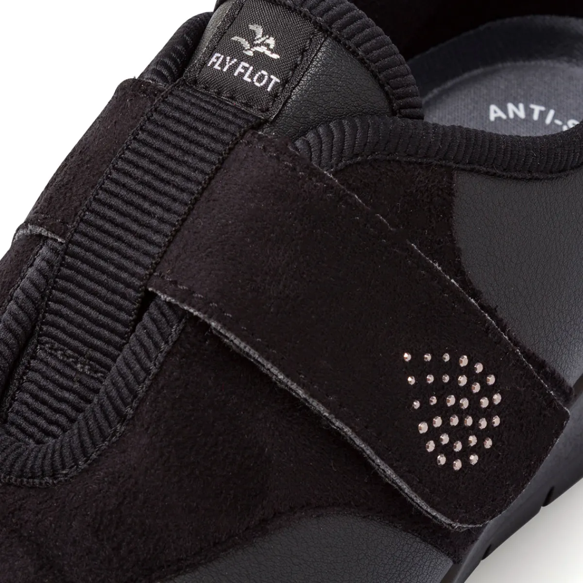 Hot Scarpe con zeppa da Donna nere con cinturino Donna Mocassini Donna