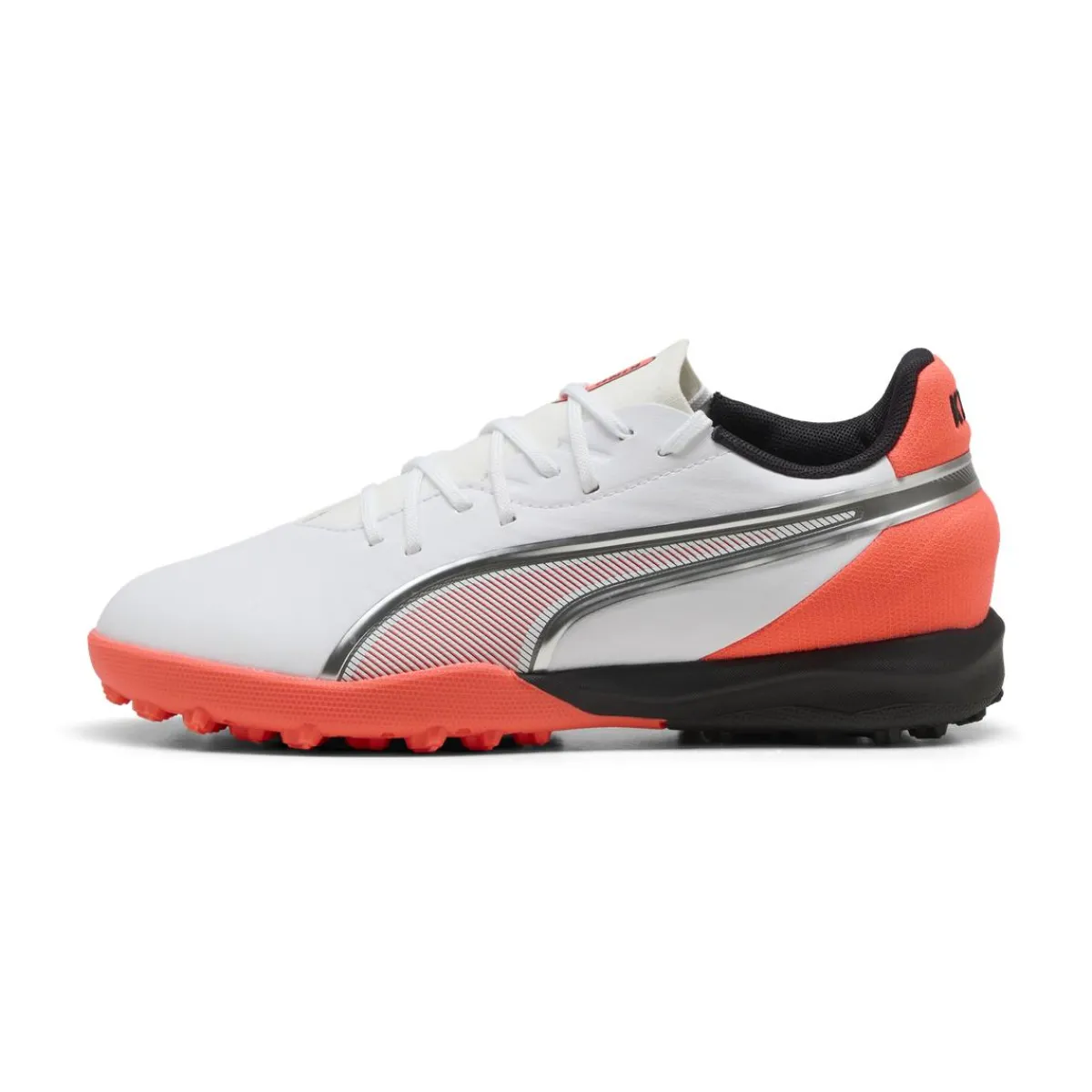 Sale Scarpe da Calcetto bianche e arancioni Ragazzo King Match TT Bambino Scarpe Da Calcio|Scarpe Ragazzo