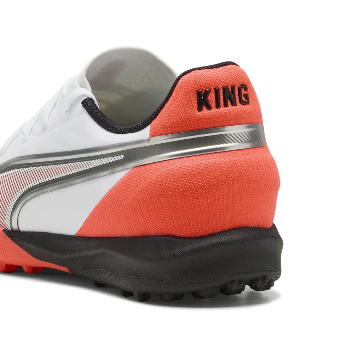 Sale Scarpe da Calcetto bianche e arancioni Ragazzo King Match TT Bambino Scarpe Da Calcio|Scarpe Ragazzo