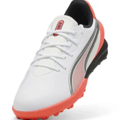 Sale Scarpe da Calcetto bianche e arancioni Ragazzo King Match TT Bambino Scarpe Da Calcio|Scarpe Ragazzo