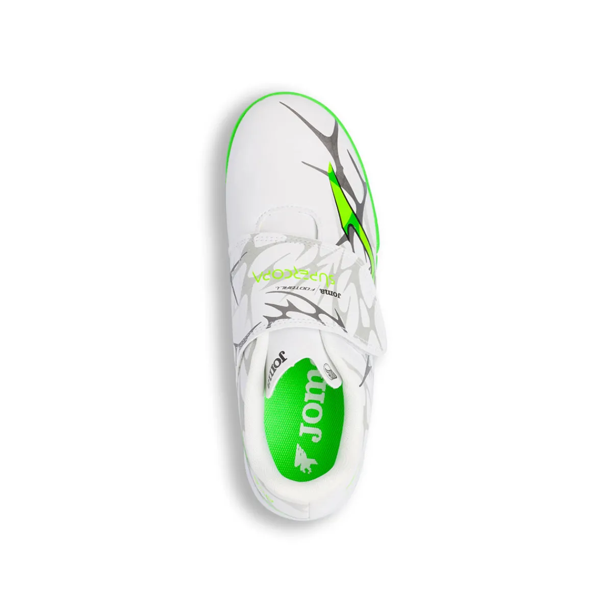 Outlet Scarpe da Calcetto bianche da Ragazzo Supercopa con strappo Bambino Scarpe Ragazzo|Scarpe Da Calcio Bambino