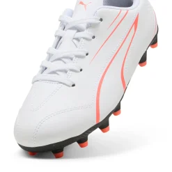 Scarpe da calcio da ragazzo bianche con logo arancione Vitoria Bambino Scarpe Da Calcio|Scarpe Ragazzo
