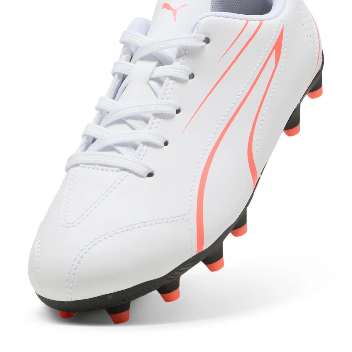 Scarpe da calcio da ragazzo bianche con logo arancione Vitoria Bambino Scarpe Da Calcio|Scarpe Ragazzo