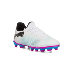 Best Scarpe da calcio per terreni duri bianche con dettagli fucsia e azzurri Future 7 Play FG/AG Uomo Scarpe Da Calcio|Scarpe Da Calcio Uomo