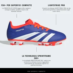 Clearance Scarpe da calcio ragazzo blu rosse PREDATOR CLUB FXG Bambino Scarpe Da Calcio|Scarpe Ragazzo