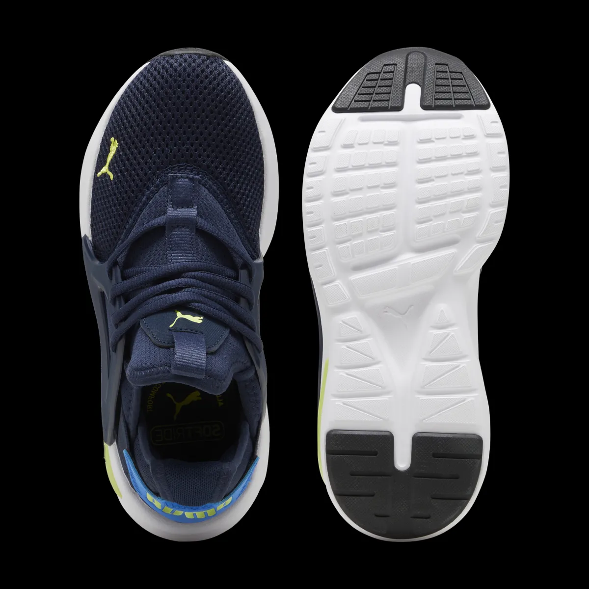 New Scarpe da ginnastica blu da ragazzo con logo Softride Enzo Evo Jr Donna/Bambino Scarpe Da Running|Scarpe Da Palestra