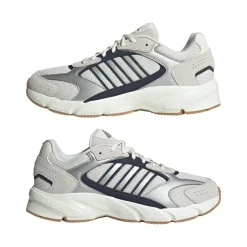 Clearance Scarpe da ginnastica da uomo Rétro bianche grigie con dettagli blu Crazychaos 2000 Uomo Sneakers Retro Running|Sneakers Rétro