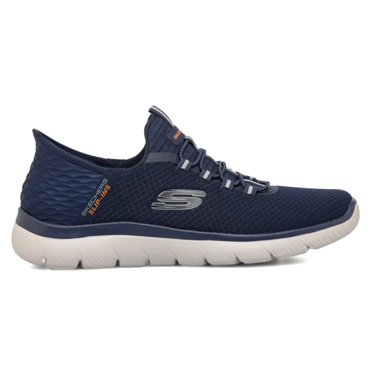Sale Scarpe da ginnastica da uomo blu con memory foam Summits Slip-ins Uomo Scarpe Per Camminare|Scarpe Da Running