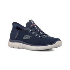 Sale Scarpe da ginnastica da uomo blu con memory foam Summits Slip-ins Uomo Scarpe Per Camminare|Scarpe Da Running