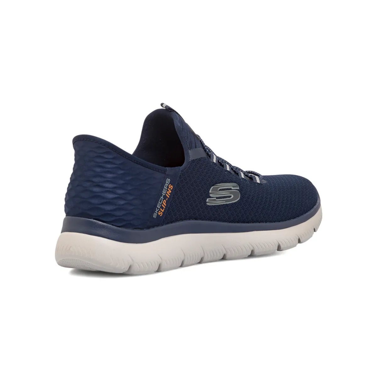 Sale Scarpe da ginnastica da uomo blu con memory foam Summits Slip-ins Uomo Scarpe Per Camminare|Scarpe Da Running