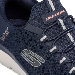 Sale Scarpe da ginnastica da uomo blu con memory foam Summits Slip-ins Uomo Scarpe Per Camminare|Scarpe Da Running