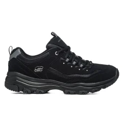 Scarpe da ginnastica nere in similpelle e tessuto con sottopiede Memory Foam I-Conik Donna Scarpe Sportive|Scarpe Per Camminare