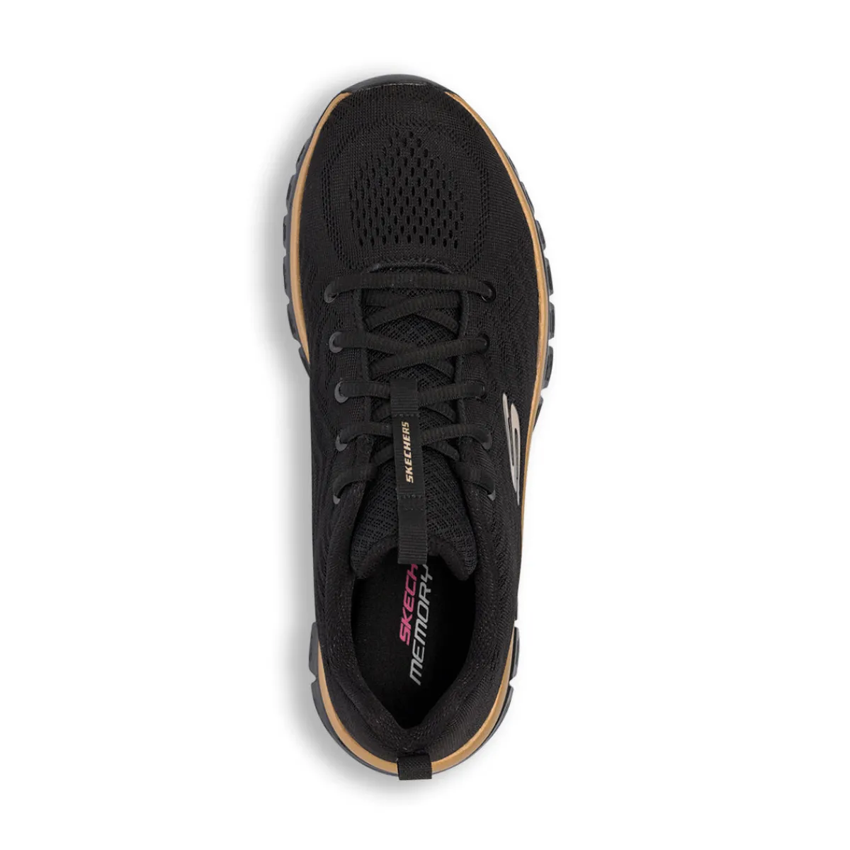 Hot Scarpe da ginnastica nere da donna con sottopiede Memory Foam Graceful Get Connected Donna Scarpe Per Camminare|Scarpe Da Palestra