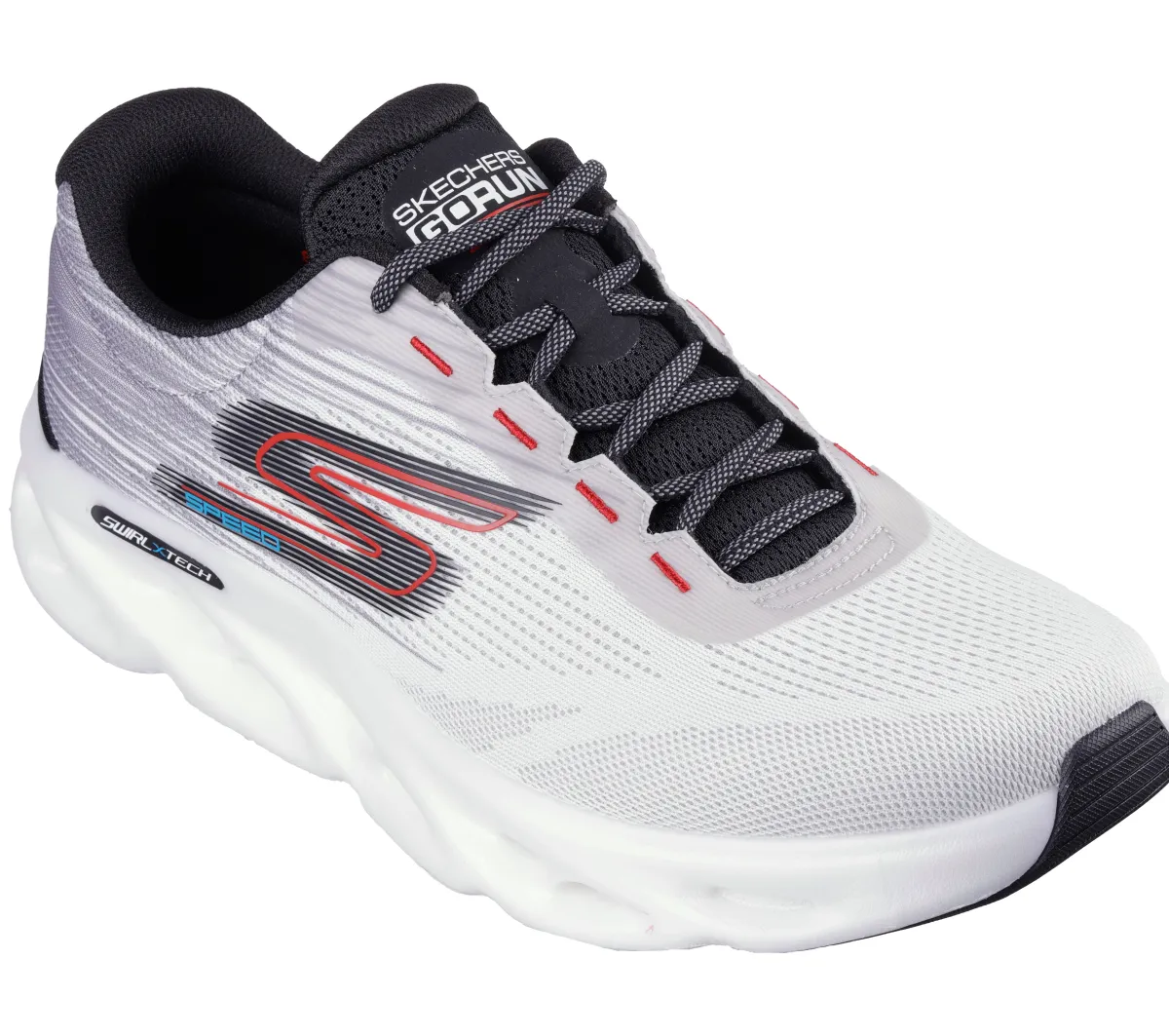Clearance Scarpe da running bianche e grigie da uomo con ammortizzazione Hyper Burst GO RUN Swirl Tech Speed Uomo Scarpe Per Camminare|Scarpe Da Running