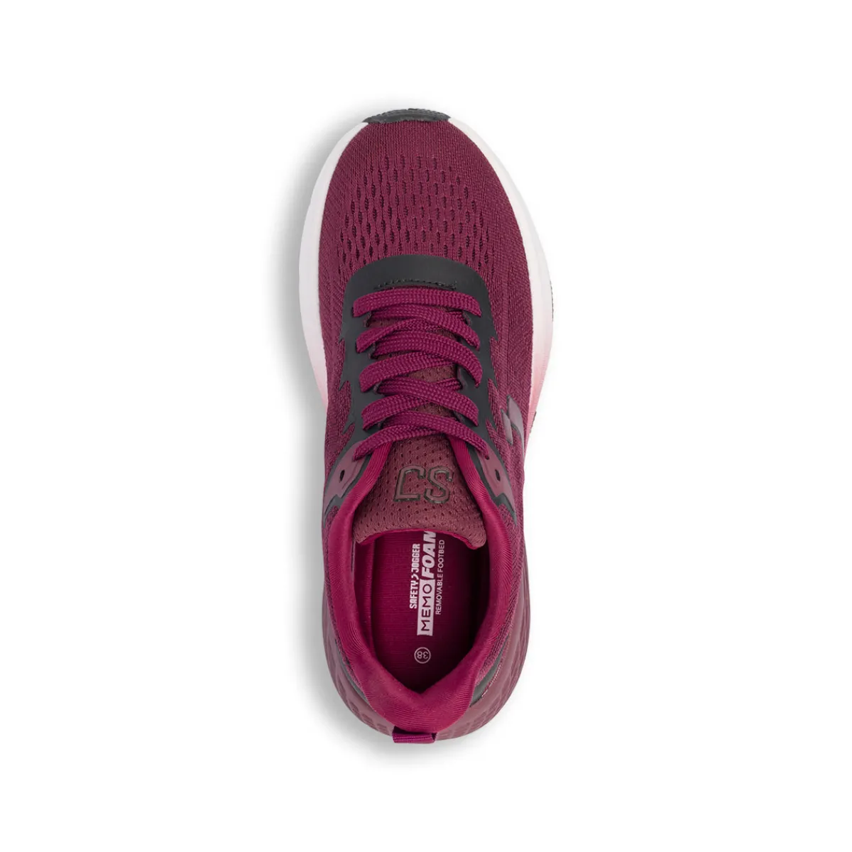 Scarpe da running da donna bordeaux in tessuto tecnico Donna Scarpe Da Running|Sneakers Sport