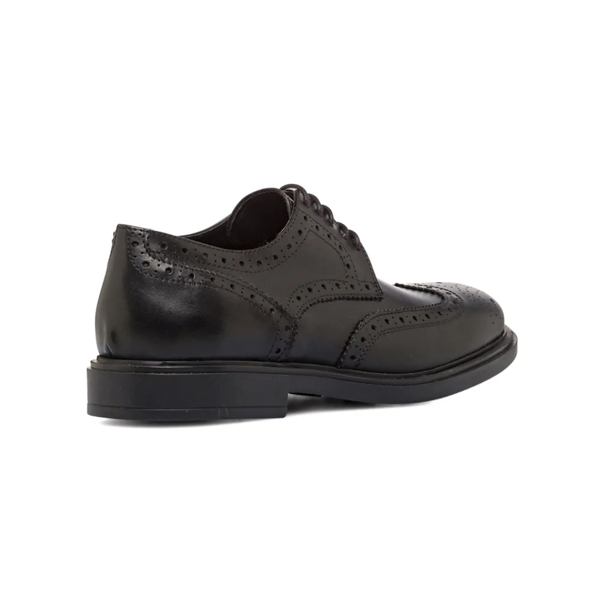 Discount Scarpe da Uomo Derby Brogue in Pelle Nera con Lacci Uomo Stringate Uomo