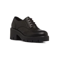 Discount Scarpe Oxford nere da Donna con suola Platform Donna Mocassini Donna