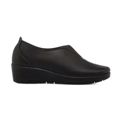 Clearance Scarpe Slip-on da Donna nere con zeppa Donna Mocassini Donna|Slip-On Donna