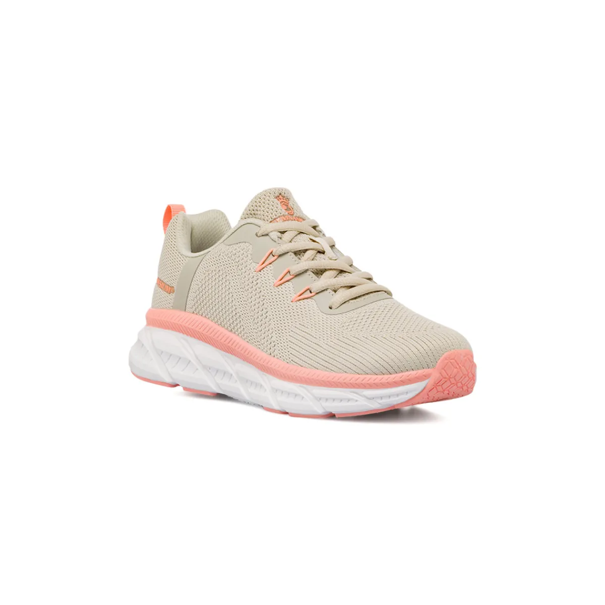 Best Scarpe sportive Beige da Donna con inserti rosa Donna Scarpe Sportive|Scarpe Da Running