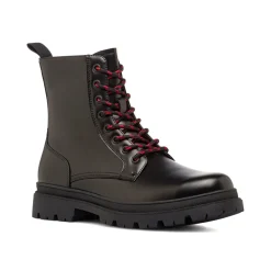 Hot Scarponcini Anfibi Neri da Uomo con lacci bicolore Uomo Scarponcini E Anfibi Uomo