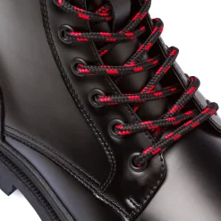 Hot Scarponcini Anfibi Neri da Uomo con lacci bicolore Uomo Scarponcini E Anfibi Uomo