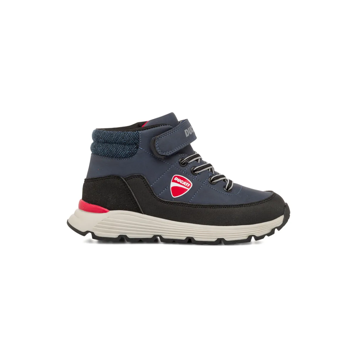 Sale Scarponcini blu da Ragazzo con logo laterale e strappo Bambino Sneakers Bambino|Scarponcini Bambino