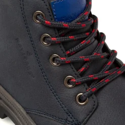 New Scarponcini blu da Ragazzo con logo e dettagli rossi Bambino Stivaletti Bambino|Scarponcini Bambino