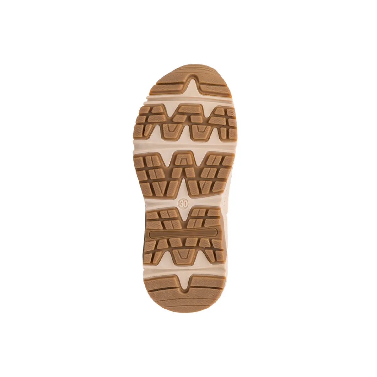 New Scarponcini da bambino ocra con logo Bambino Scarponcini Bambino|Scarpe Con Strappo Bambino