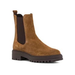 Online Scarponcini da donna in pelle scamosciata marroni Donna Stivaletti Donna