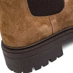 Online Scarponcini da donna in pelle scamosciata marroni Donna Stivaletti Donna