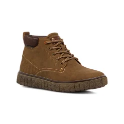 Outlet Scarponcini da uomo marroni con logo Uomo Scarponcini E Anfibi Uomo|Look Marrone Uomo 👞