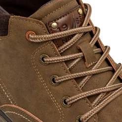 Outlet Scarponcini da uomo marroni con logo Uomo Scarponcini E Anfibi Uomo|Look Marrone Uomo 👞