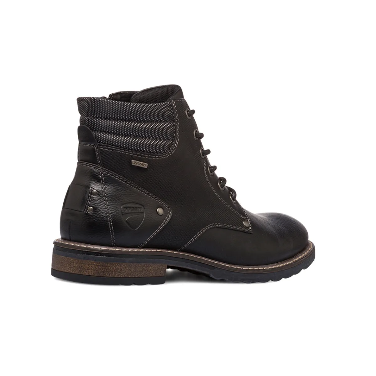 Outlet Scarponcini da uomo neri con logo Uomo Scarponcini E Anfibi Uomo